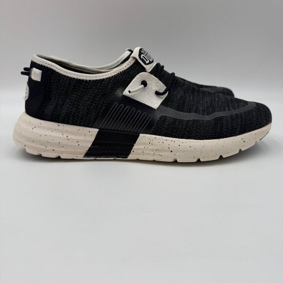 Hey Dude Sirocco Sport Mode Slip-On Black Mens Casual Shoes Size 11 - Picture 6 of 9